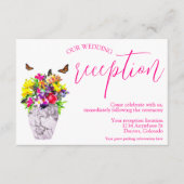 Liebe an der Blumenhochzeit Begleitkarte (Vorderseite)