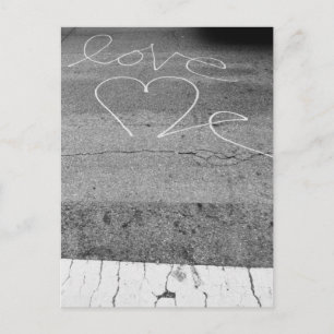 Liebe an der Straße Postkarte