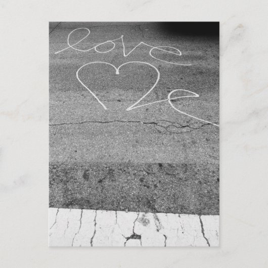 Liebe an der Straße Postkarte (Vorderseite)