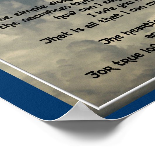 Liebe an die Eltern Poster (Ecke)