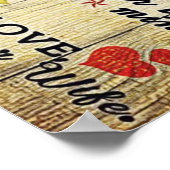 Liebe an Ehemann | Sondergeschenk für den Menschen Poster (Ecke)