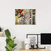 Liebe an Ehemann | Sondergeschenk für den Menschen Poster (Heimbüro)