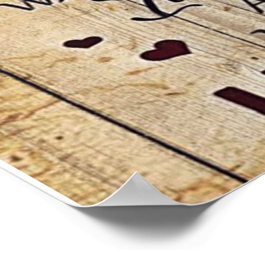 Liebe an Ehemann | Sondergeschenk für den Menschen Poster (Ecke)