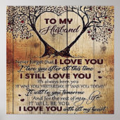 Liebe an Ehemann | Sondergeschenk für den Menschen Poster (Vorne)