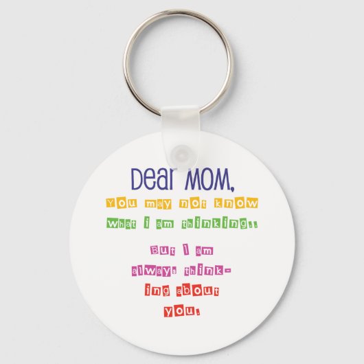 Liebe an Mama Schlüsselanhänger (Vorderseite)