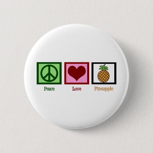 Liebe Ananas Button (Vorderseite)