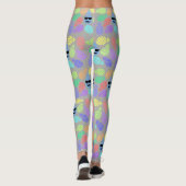 "Liebe Ananas" Farbige Leggings (Rückseite)