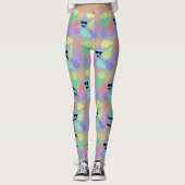 "Liebe Ananas" Farbige Leggings (Vorderseite)