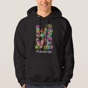 Liebe Ananas Pencil Gefärbte Krawatte Erzieher Leb Hoodie