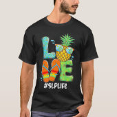 Liebe Ananas Summer Speech Language Pathologe  T-Shirt (Vorderseite)