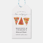 "Liebe and Pizza" Probe Dinner Geschenkanhänger (Vorderseite)