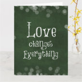 Liebe ändert alles, was Kostenvoranschlag Karte (Gelbe Blume)