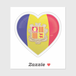 Liebe Andorra Aufkleber