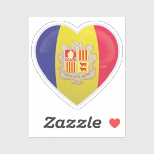 Liebe Andorra Aufkleber