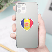 Liebe Andorra Aufkleber (Telefon)