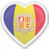 Liebe Andorra Aufkleber (Vorderseite)