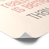 Liebe Anführungskunst Zickzack Korallenmuster Poster (Ecke)