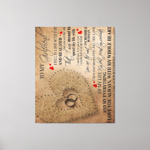 Liebe-Angebot für Freund   Funny Quotes vorhanden Leinwanddruck