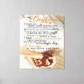 Liebe-Angebot für Freund | Geschenk für Ehemann, b Leinwanddruck (Vorderseite)