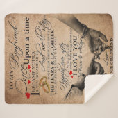 Liebe-Angebot für Freund | Geschenk für Ehemann, b Sherpadecke (Vorderseite (Horizontal))