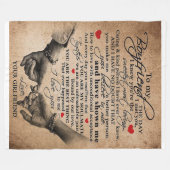 Liebe-Angebot für Freund | Matching Couple Gift Fleecedecke (Vorderseite (Horizontal))