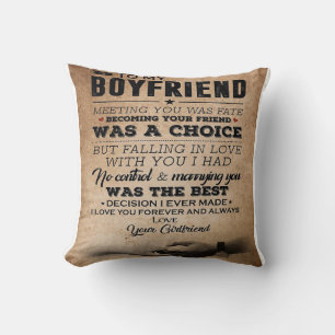 Liebe-Angebot für Freund Niedliches Boyfriend-G Kissen