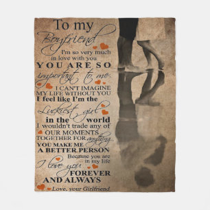 Liebe-Angebot für Freund Witziges Geschenk für i Fleecedecke