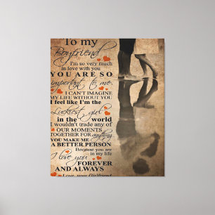 Liebe-Angebot für Freund Witziges Geschenk für i Leinwanddruck