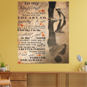 Liebe-Angebot für Freund | Witziges Geschenk für i Leinwanddruck (Insitu (Wohnzimmer))