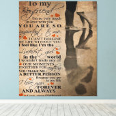 Liebe-Angebot für Freund | Witziges Geschenk für i Leinwanddruck (Insitu (Holzboden))