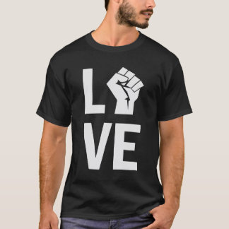 Liebe Angehäuftes Faust Shirt, Melanin Shirt, Schw T-Shirt