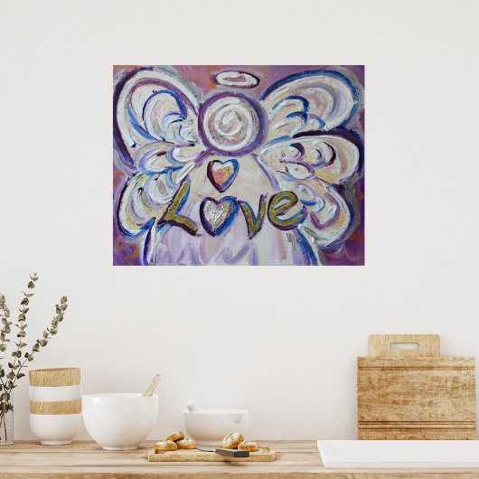 Liebe Angel Art Poster Print (Küche)