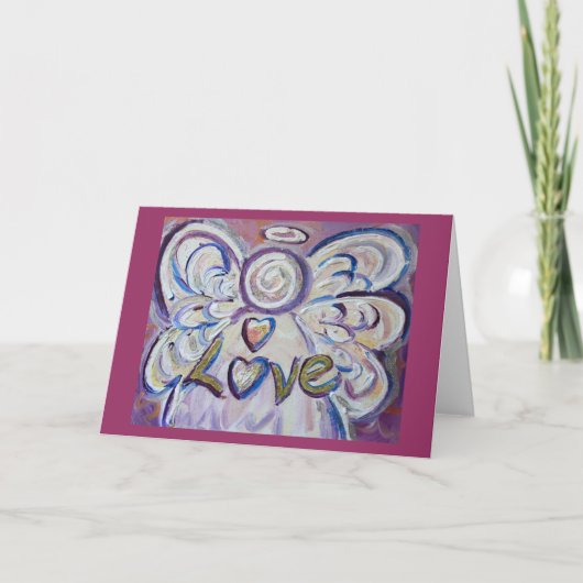 Liebe Angel Greeting Card Feiertagskarte (Vorderseite)