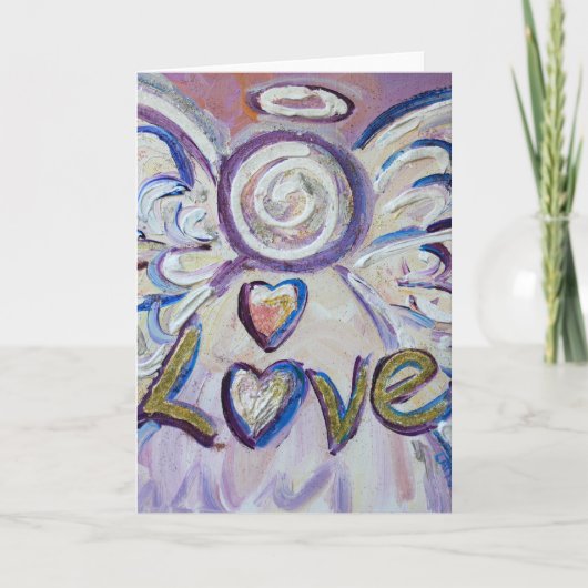 Liebe Angel Greeting Card Feiertagskarte (Vorderseite)