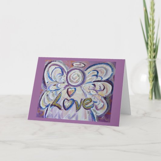 Liebe Angel Greeting Card Feiertagskarte (Vorderseite)