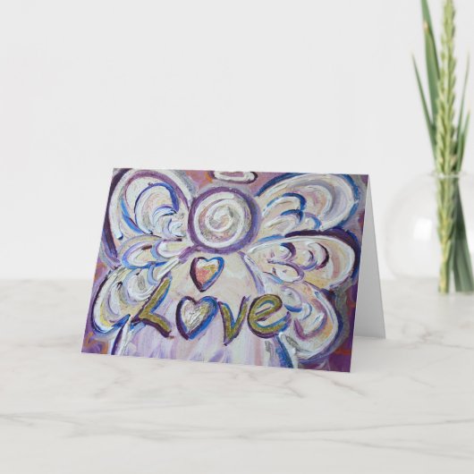 Liebe Angel Greeting Card Feiertagskarte (Vorderseite)