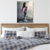 Liebe Angel II - 18x24" Wrapped Canvas Leinwanddruck (Insitu (Schlafzimmer))