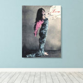 Liebe Angel II - 18x24" Wrapped Canvas Leinwanddruck (Insitu (Holzboden))