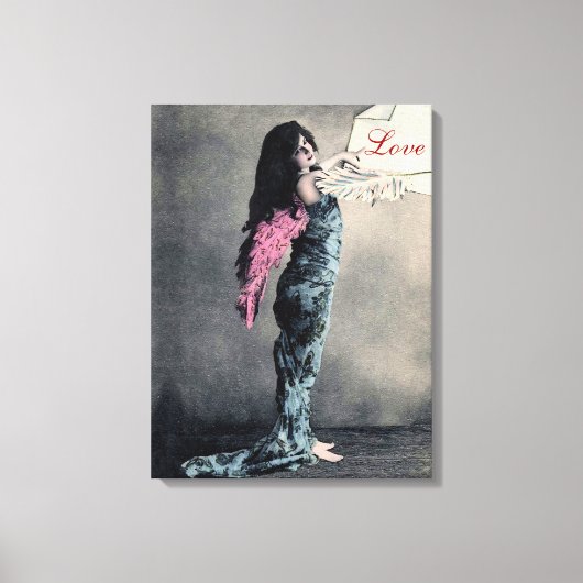 Liebe Angel II - 18x24" Wrapped Canvas Leinwanddruck (Vorderseite)