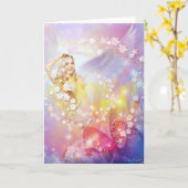 Liebe Angel Karte (Gelbe Blume)