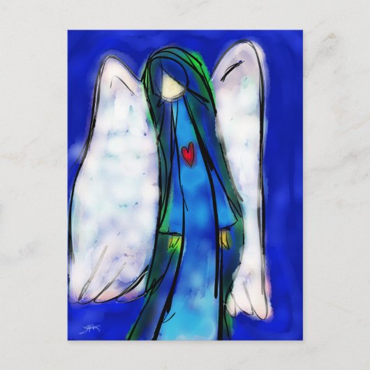 Liebe Angel Postkarte (Vorderseite)