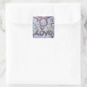 Liebe Angel Word Art Custom Decoder Stickers (Tasche)