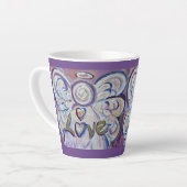 Liebe Angel Word Art Custom Latte Tasse Cup (Linke Ecke)