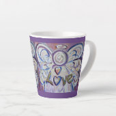 Liebe Angel Word Art Custom Latte Tasse Cup (Rechte Ecke)