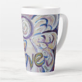 Liebe Angel Word Art Custom Latte Tasse Cup (Rechte Ecke)