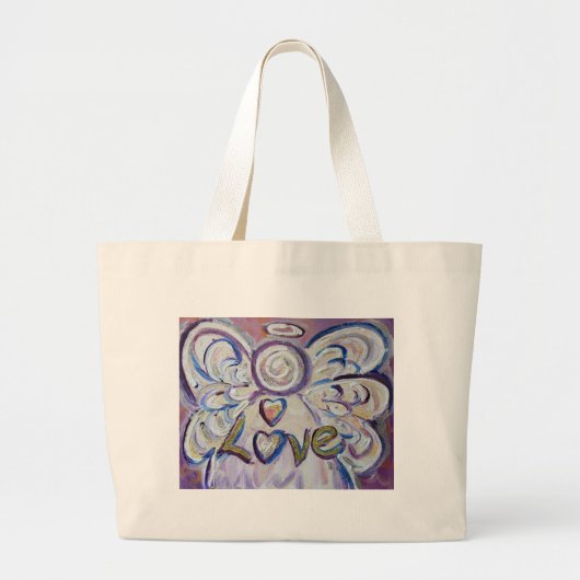 Liebe Angel Word Art Custom Tragetaschen (Vorne)