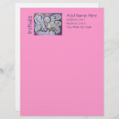 Liebe Angel Word Custom Letterhead Stationer Set Briefkopf (Vorne/Hinten)