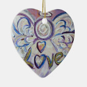 Liebe Angel Word Kunst, Dichtung und Musik Keramik Ornament (Rechts)