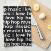 Liebe-angesagte Hopfenmusik Geschirrtuch (Viertel Falte)