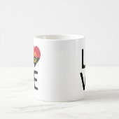 Liebe - Angola-Flagge Kaffeetasse (Mittel)